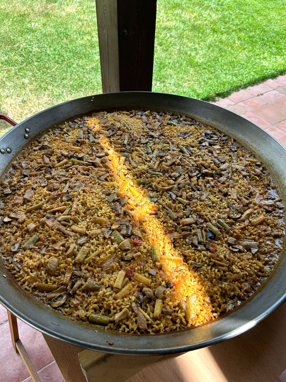 Paella recién hecha para menú cerrado